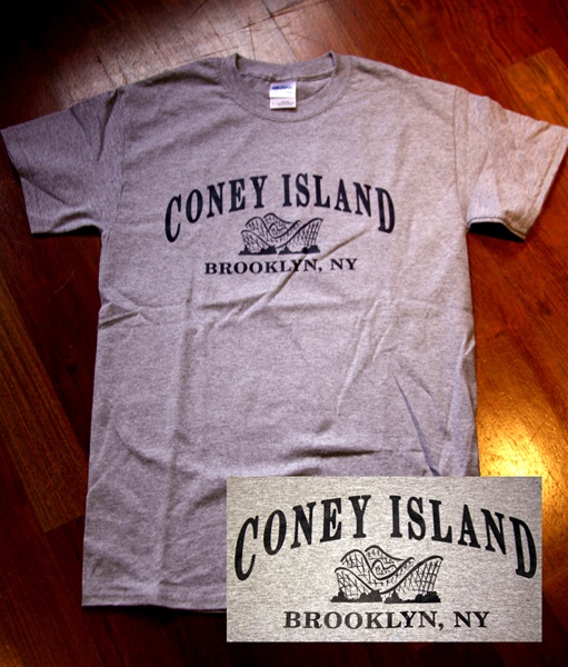 Coney Island Mens T Shirt with CICYCLONE Print